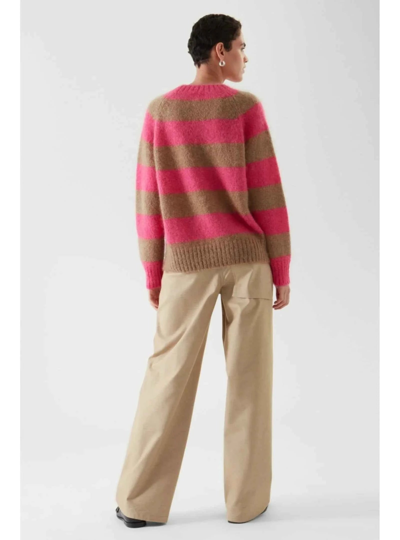 Women Ethereal Striped Winter Casual Sweater