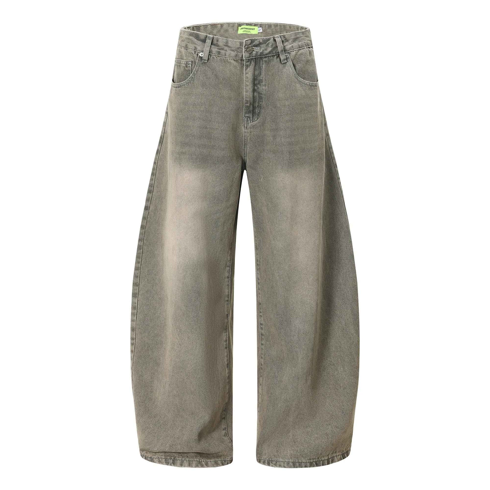 Arc Washed Grey Baggy Jeans