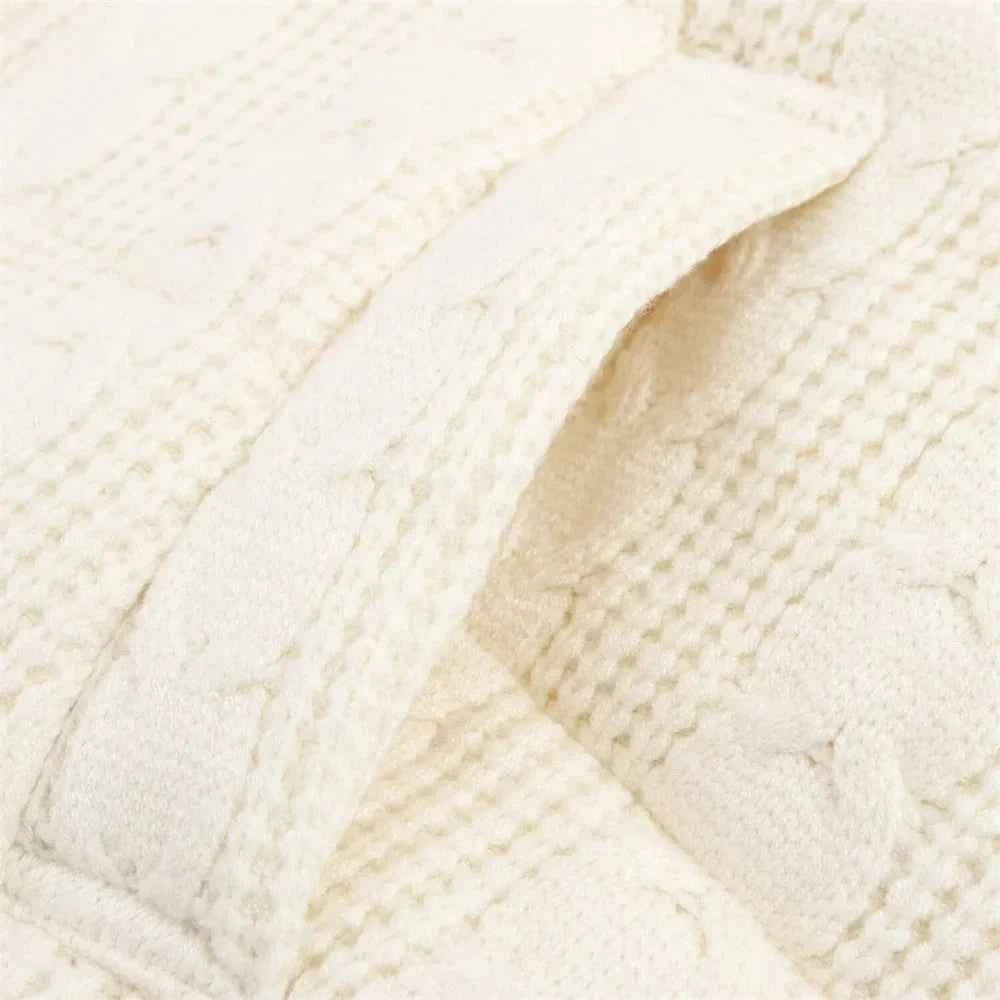 Y2K High-Quality Zipper Puffer Knitted Vest