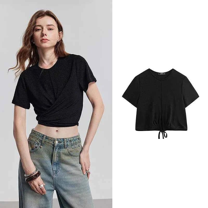 Stylish Short Sleeve Spring Womens T-Shirt