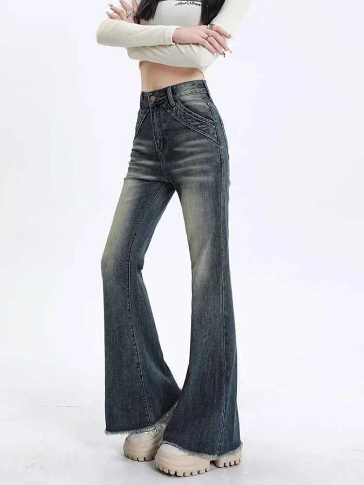 Slimming High Waist Blue Skinny Jeans