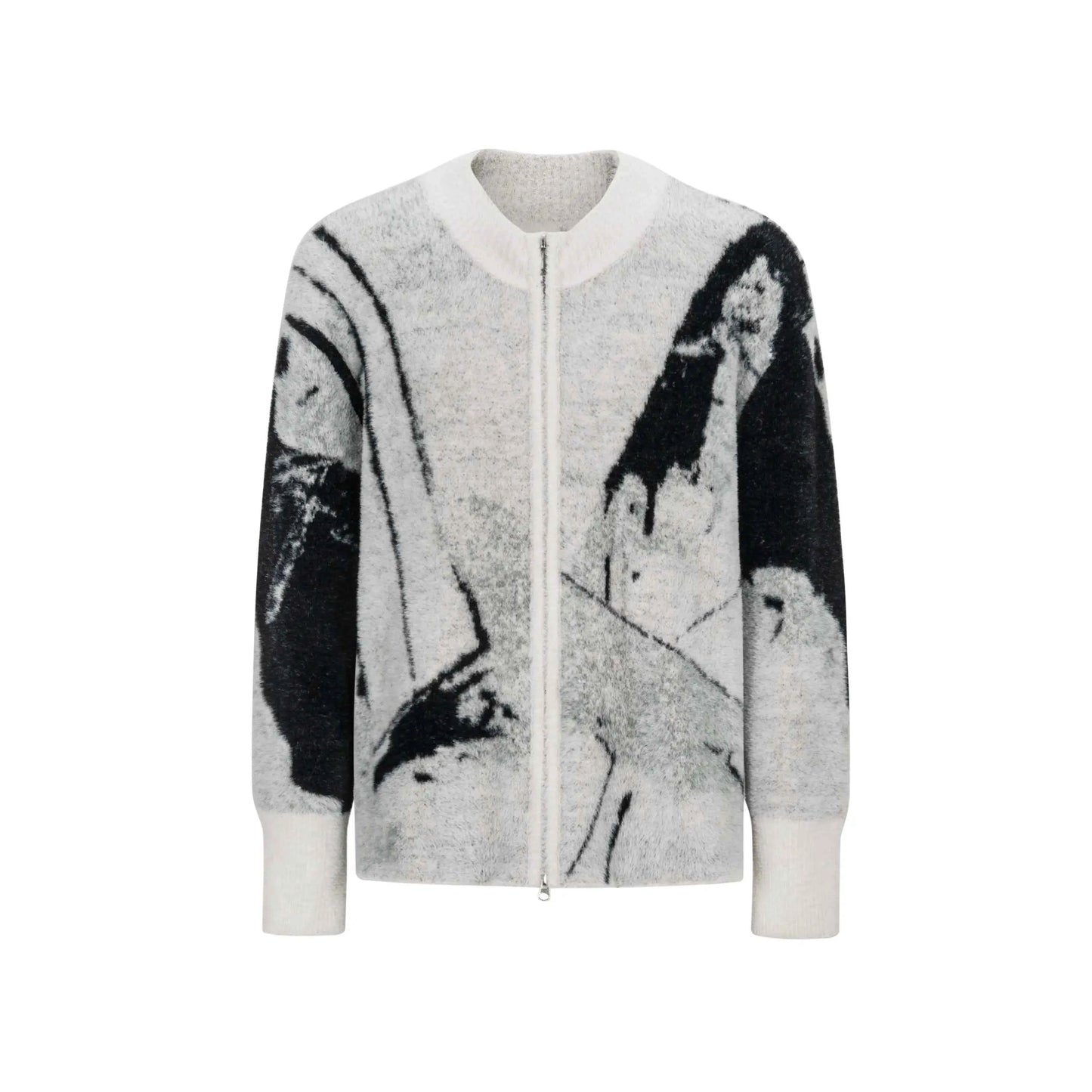 Elegant Relaxed Fit Contrast Color Knitted Sweater - Luxury Minimalist Colorblock Knit