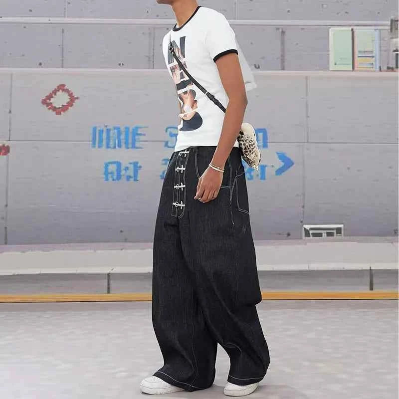 Lightweight High Waisted Wide Leg Denim Jeans