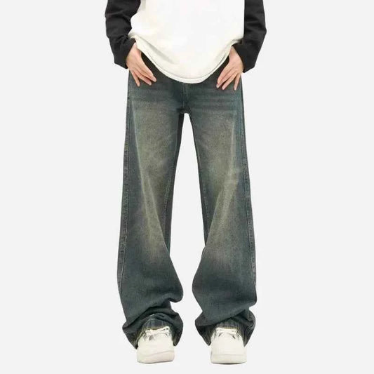 Premium Streetwear Wide Leg Denim Jeans