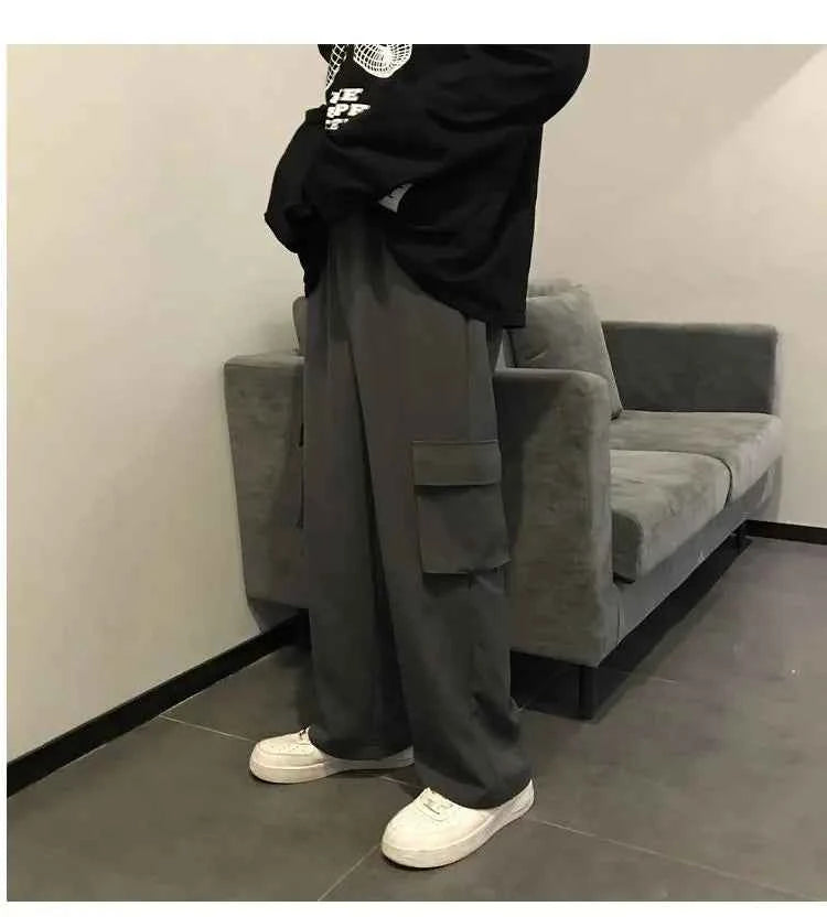 Men's vintage Casual Oversize Cargo Sweatpants