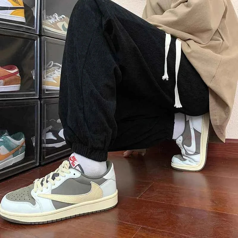 Streetwear Loose Fit Corduroy Baggy Jogger