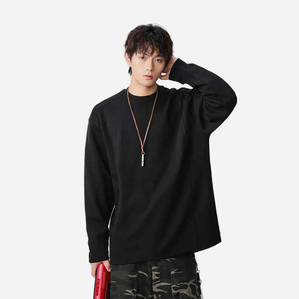 Plush Solid Color Casual Long Sleeve T-Shirt