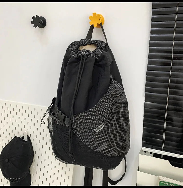 Two Tone Drawstring Backpack