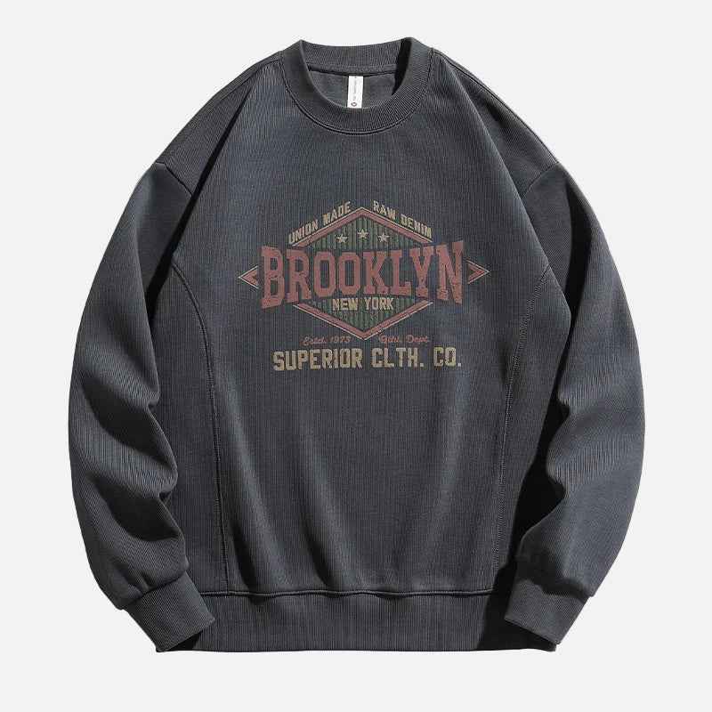 High Quality Oversized Graphic Crewneck Sweatshirt