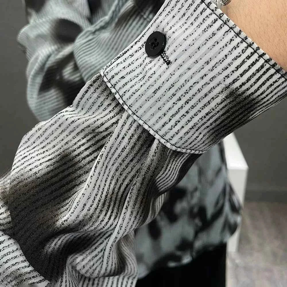 Ice Silk Casual Thin Long-Sleeved Shirt