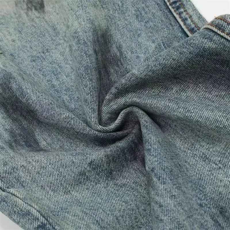 Distressed Vintage Cool Retro Denim Jeans