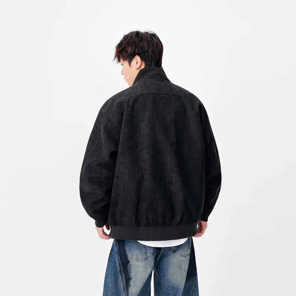 Signature Textured Stand-Up Collar Jacket