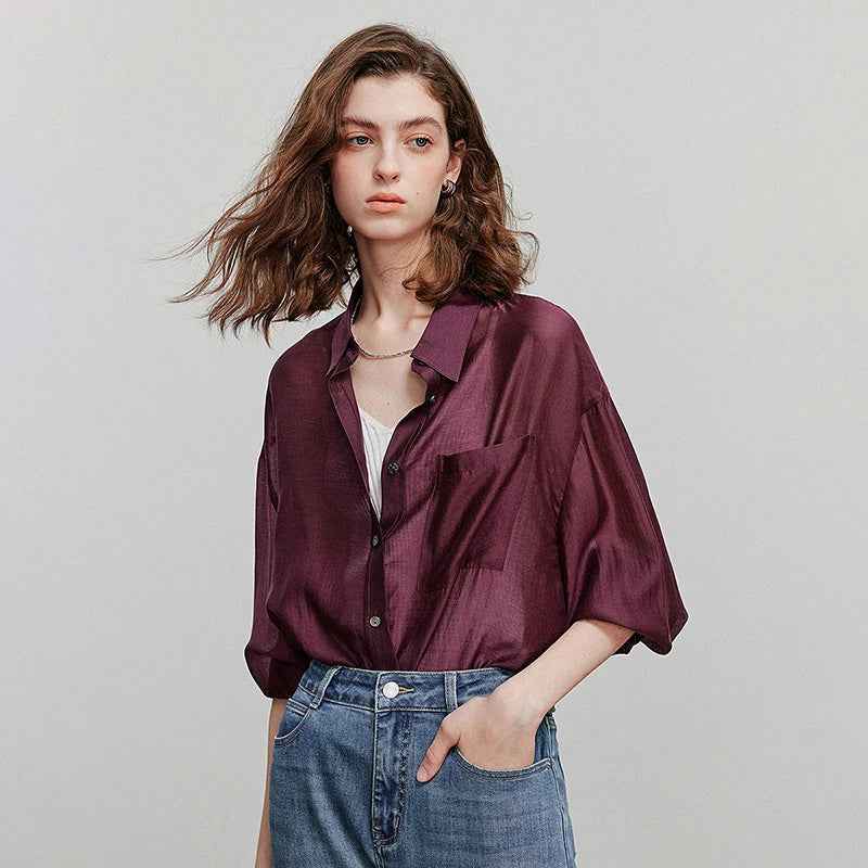 Women Casual Stylish Short Sleeve Summer Blouse Shirt