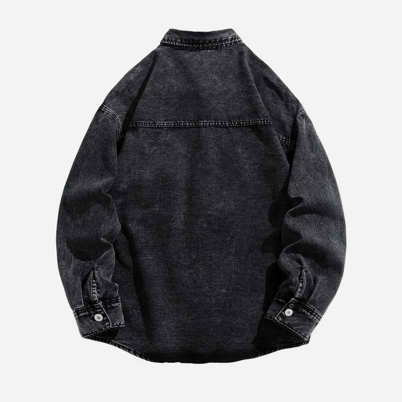 Durable Hip Hop Distressed Denim Jacket