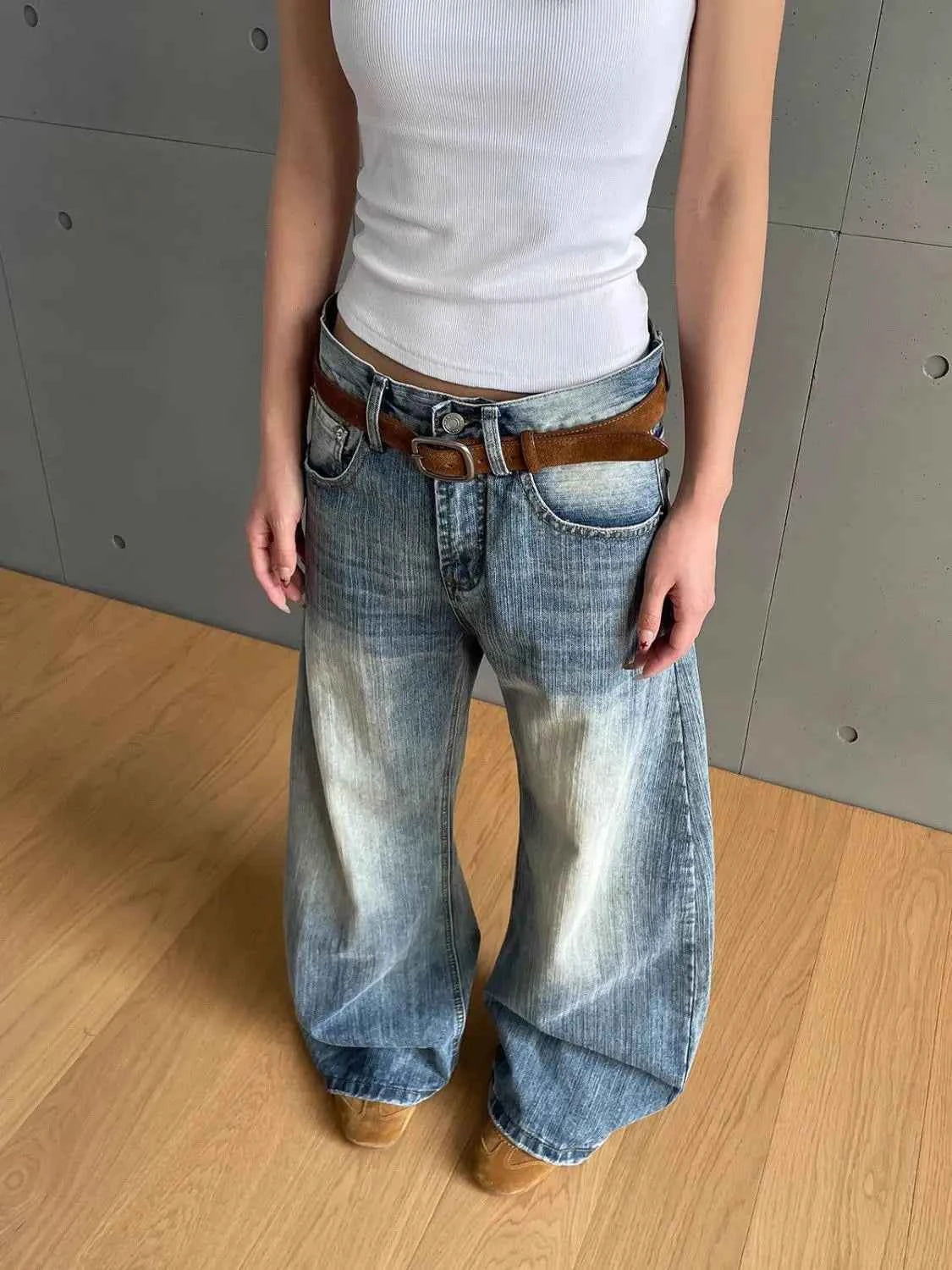 American Eclectic Vintage Washed Denim Jeans
