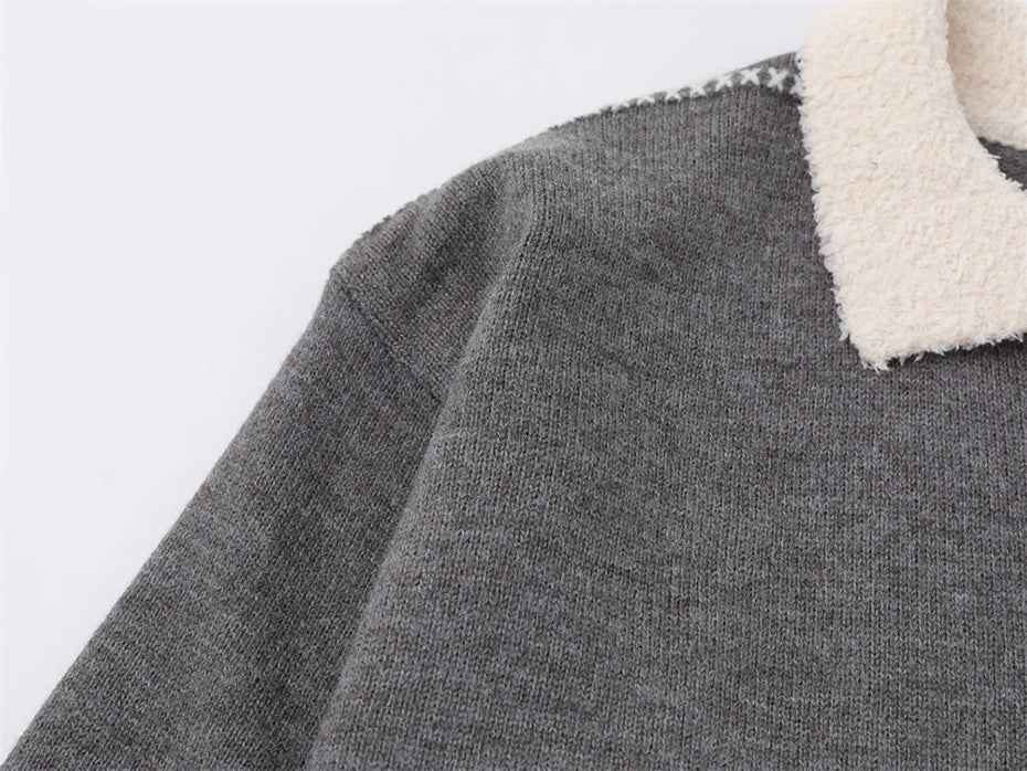 Premium Cool Oversized Knit Casual Sweater