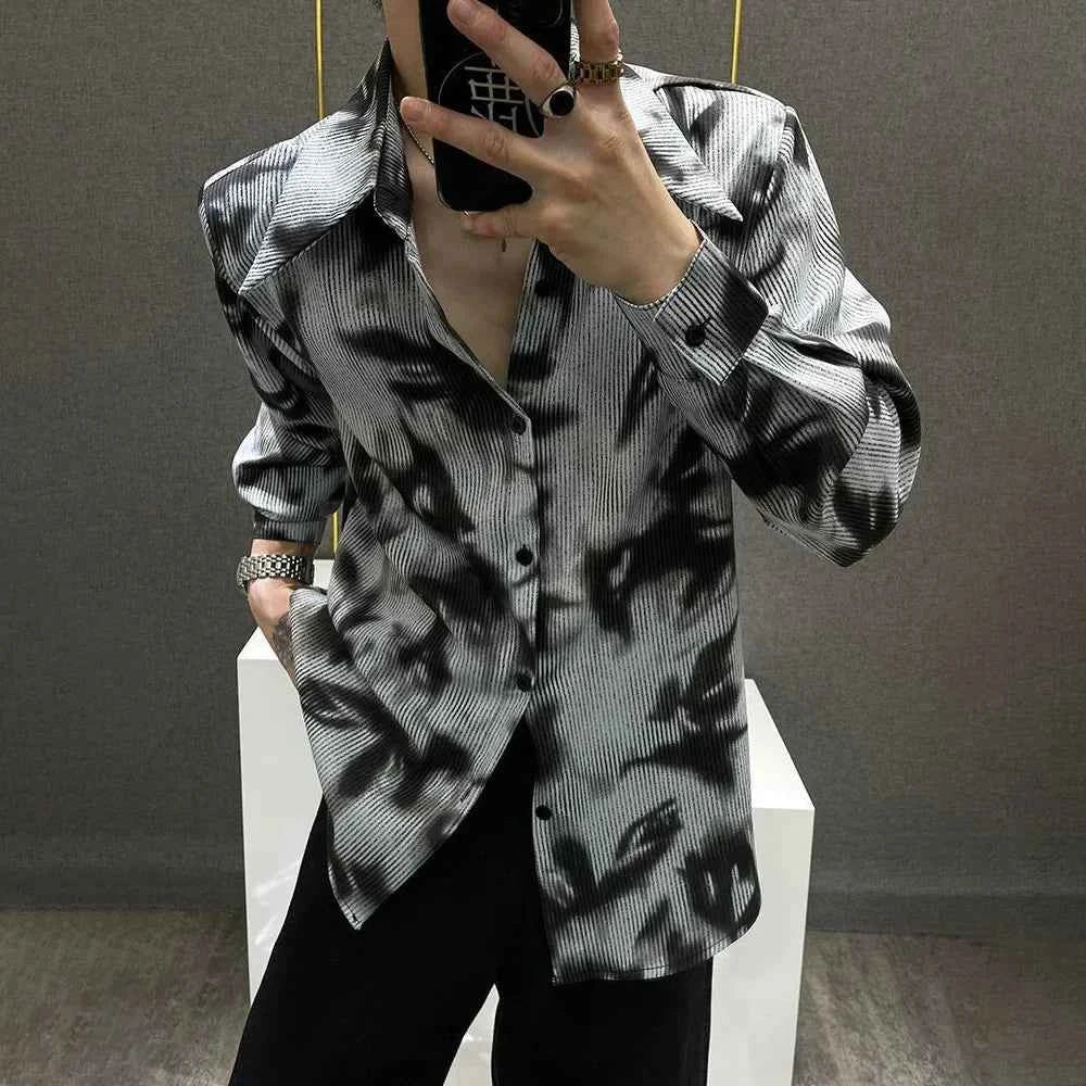 Ice Silk Casual Thin Long-Sleeved Shirt