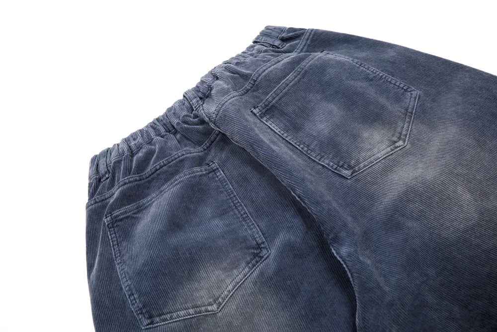 Retro Corduroy Casual Washed Wide Leg Pants
