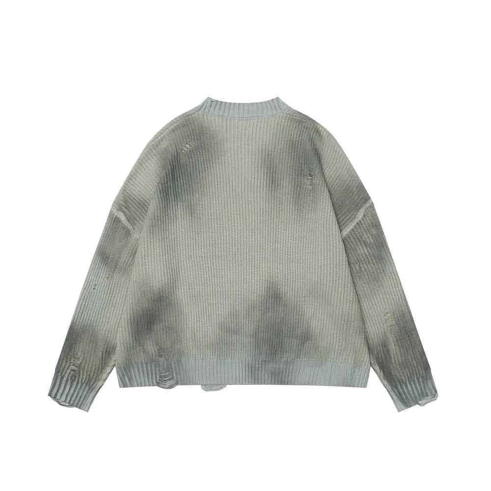 Trendy Hip Hop High Street Ripped Sweater
