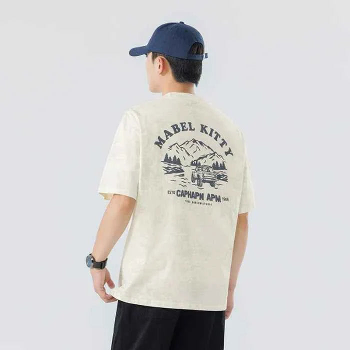 Street Style Fit Trendy Tie Dye Short Sleeve T-Shirt