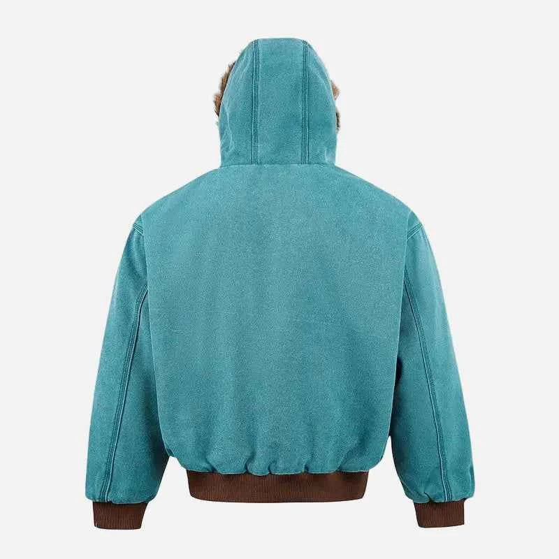 Hip Hop Retro Hooded Padded Parkas Jacket