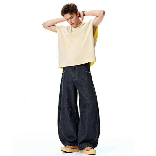Easy Fit Loose Wide Leg Jeans