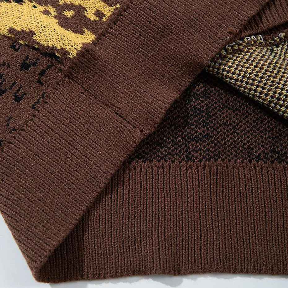 Lightweight Oversized Vintage Knit Classic Cardigan