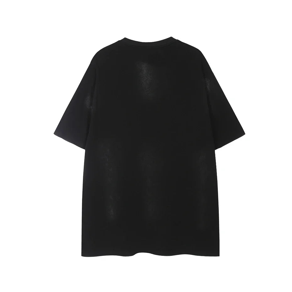 Streetwear Y2K Oversized Hip Hop Letter T-Shirt - Luxuryurbanwear