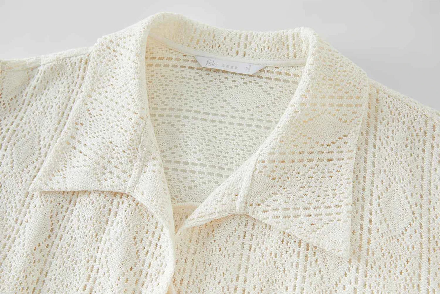 WOmen Hip Hop Chic Lace Detail Knit Cover-Up Cardigan