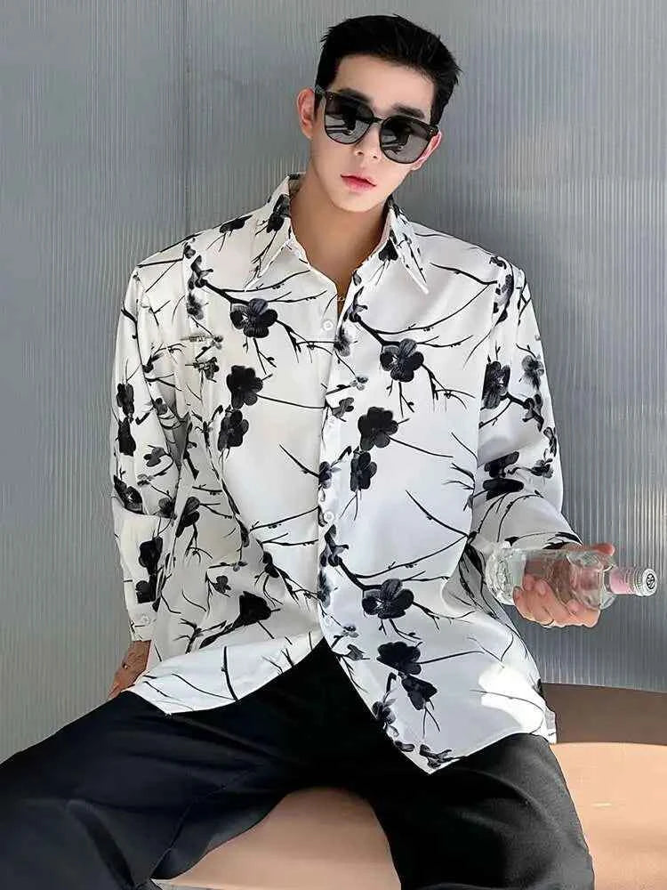 Essential Casual Tie Dyed Long Sleeve Shirt