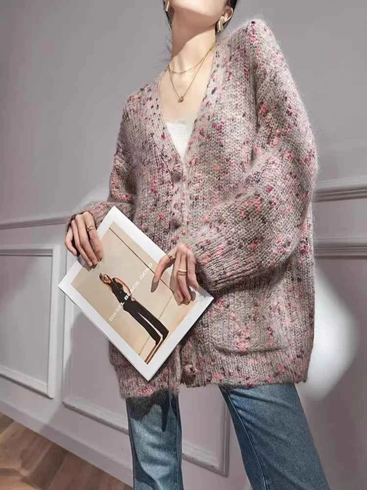 Handesome Elegant Chic V-Neck Cardigan