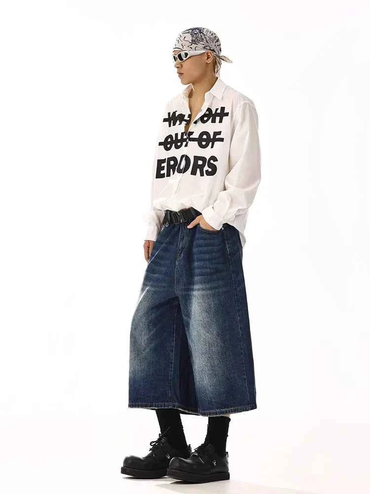 Men Summer Blue Cleanfit Denim Jorts