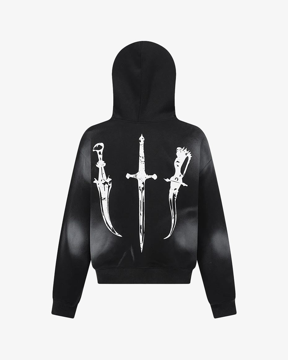 Sinful Zip Up Fur Hooded Jacket