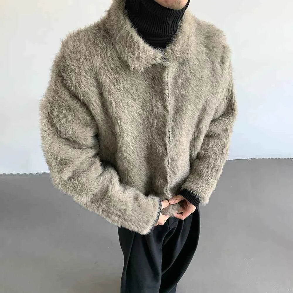 Y2K Luxury Plush Faux Fur Jacket