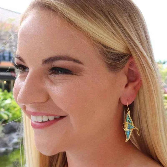 Colorful Vintage Shell Statement Earring