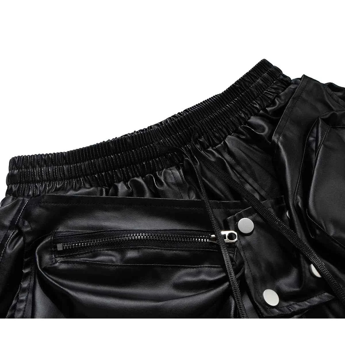 Y2K Gothic Punk Drawstring Black Short