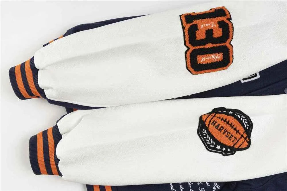 Men Essential Patchwork Baseball Varsity Jacket