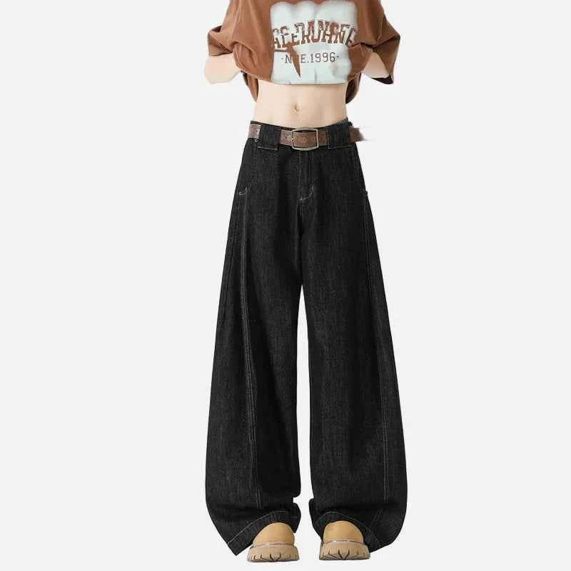Vintage High-Quality Denim Wide Leg Jeans
