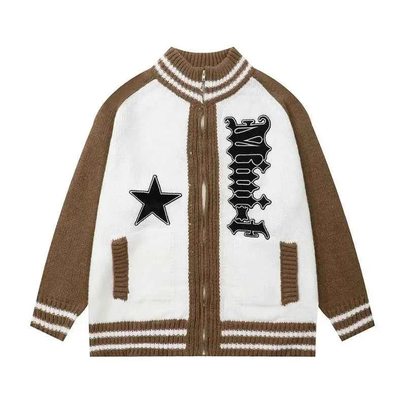 American Vintage Retro Knitted Oversized Cardigan
