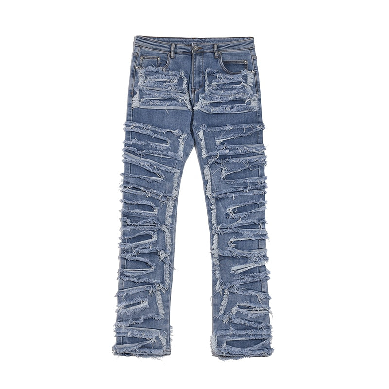 Zodiac Sea Distressed Stacked Denim