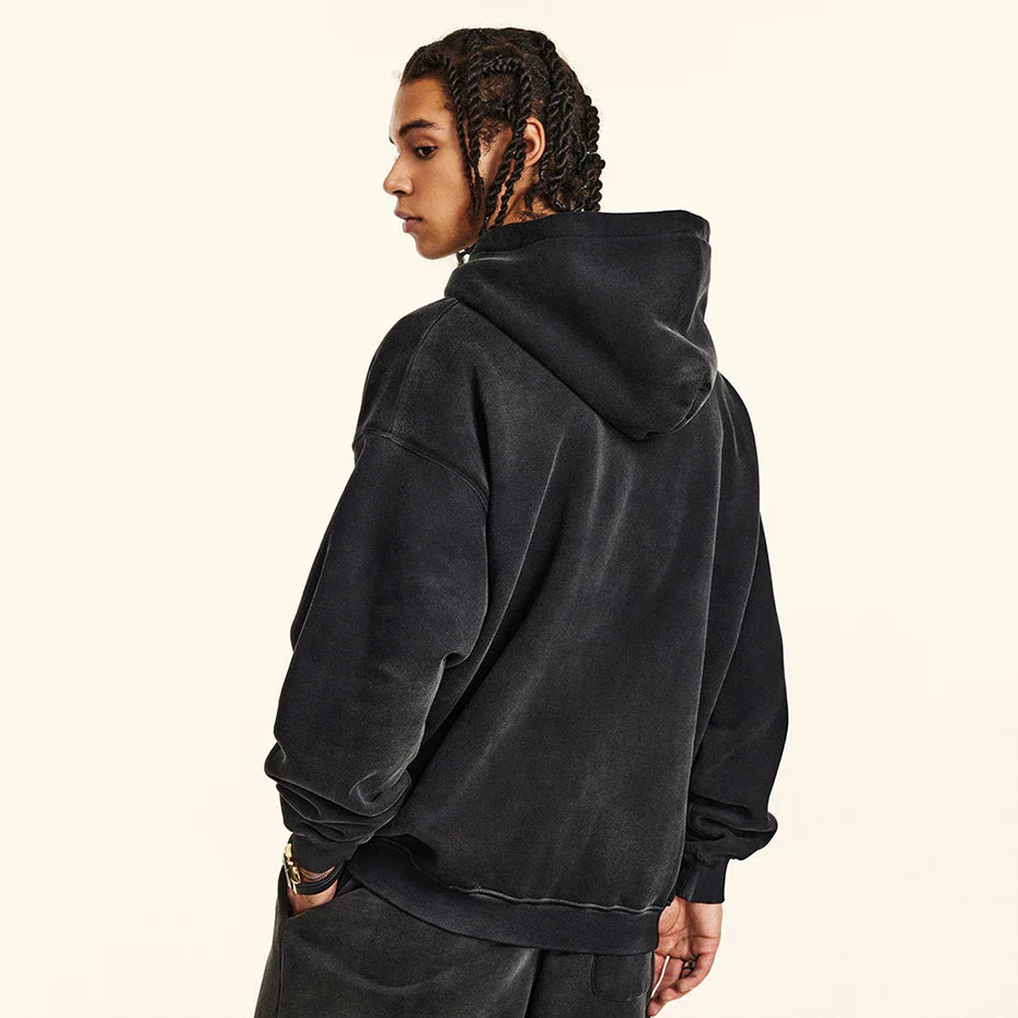 Crucifix Cross Graphic Pullover Hoodie