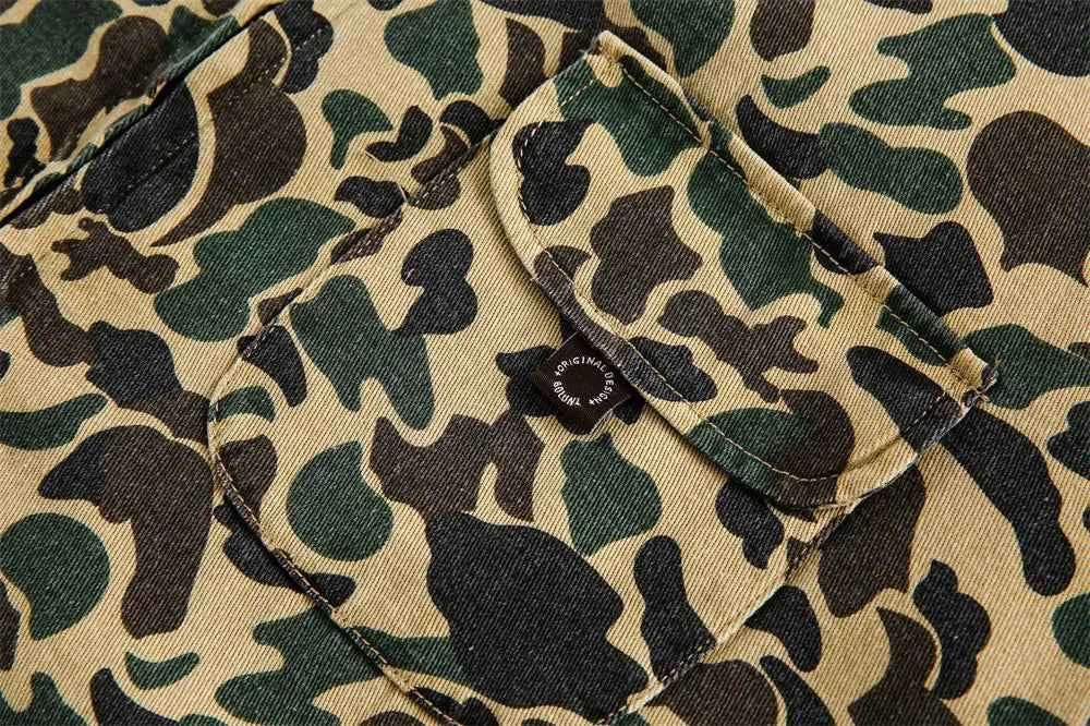 Autumn Versatile Camouflage Zipper Fly Jacket