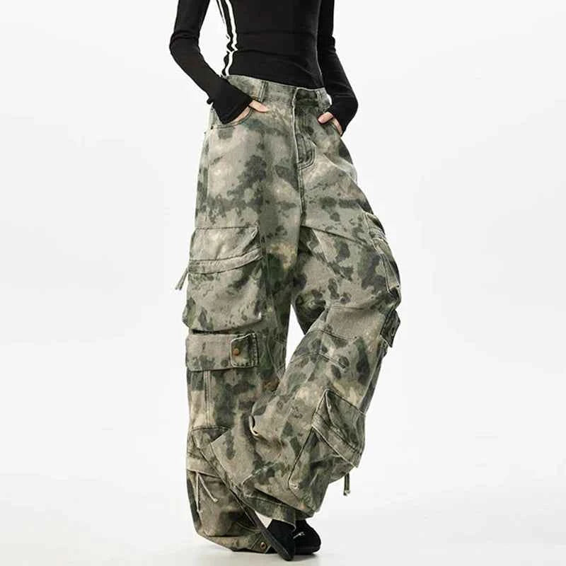 Camouflage Wardrobe Staple Vintage Cargo Pants