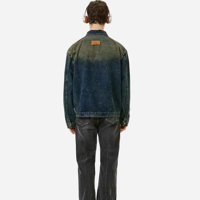 Streetwear American Style Old Washed Denim Jacket