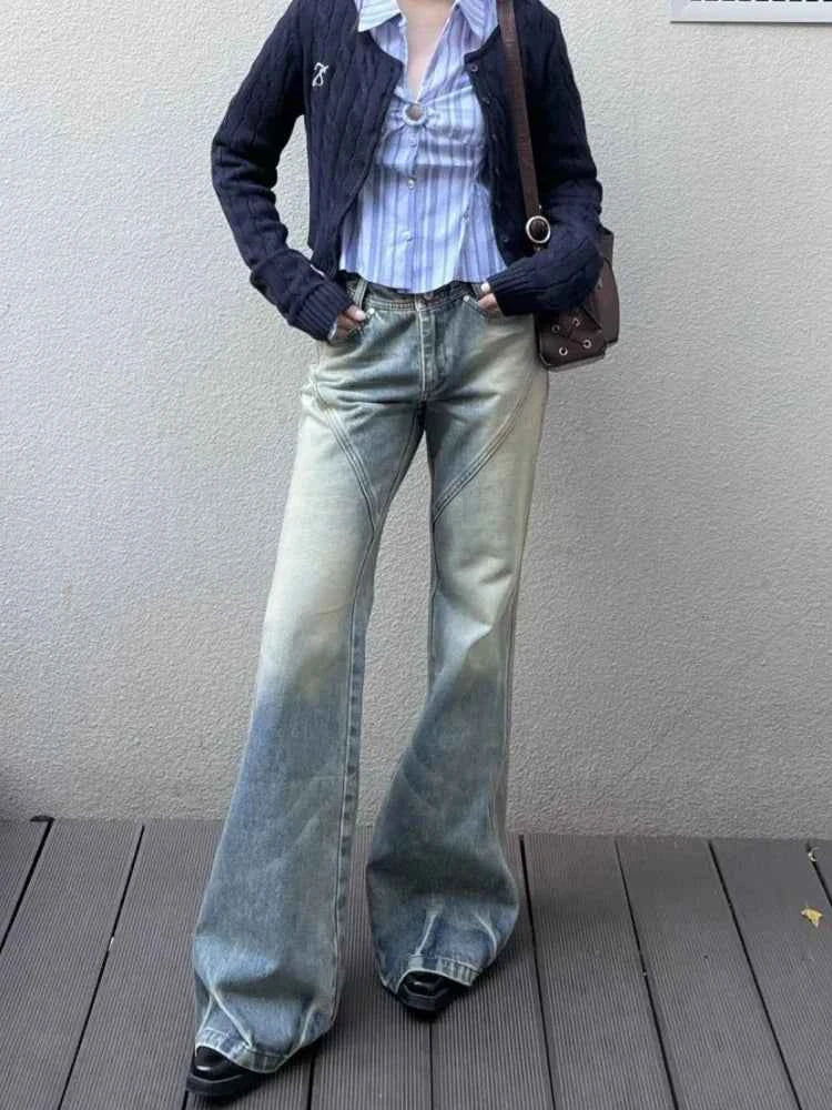 Vintage American Retro Blue Denim Jeans