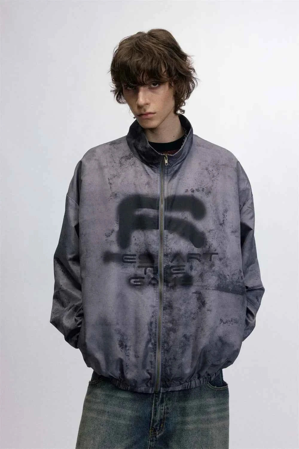 Mens Winter Stylish Stand Collar Puffer Jacket