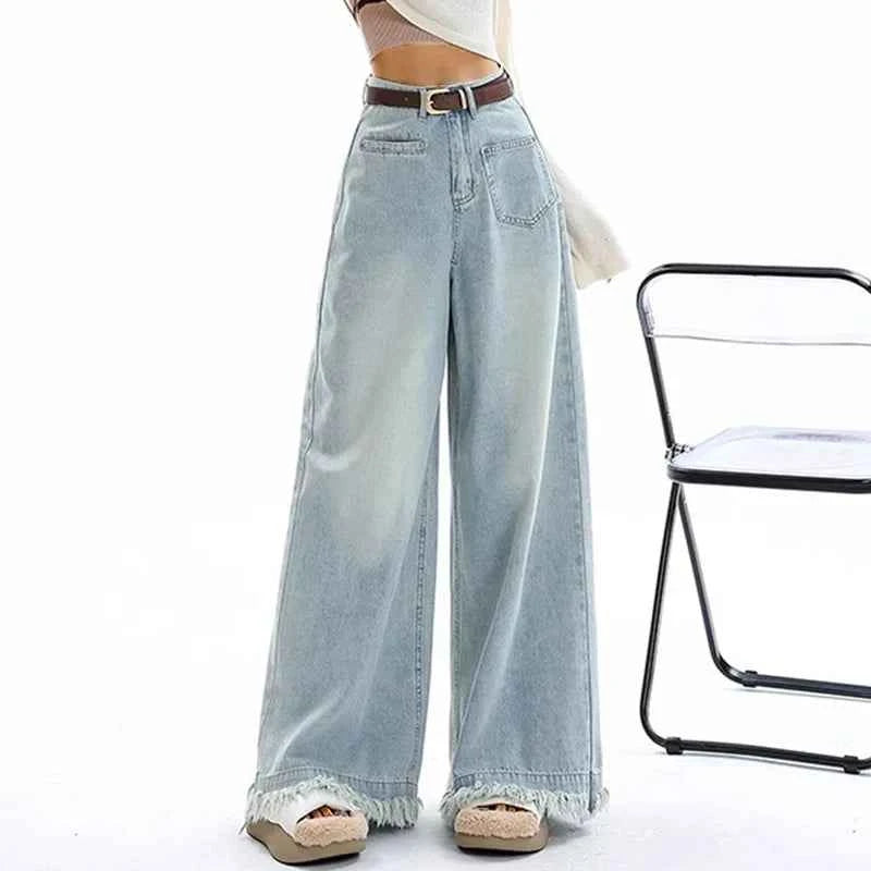 Loose High Waist Hip Hop Wide Leg Jeans