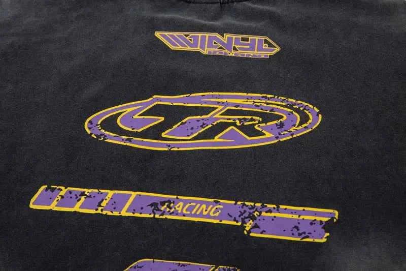 F1 Grunge Insulated Graphic Printed Tie Race T-Shirt