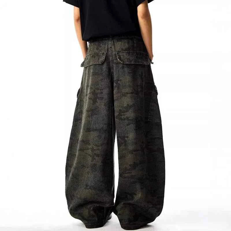 American Style Multi-Pocket Straight Leg Jeans