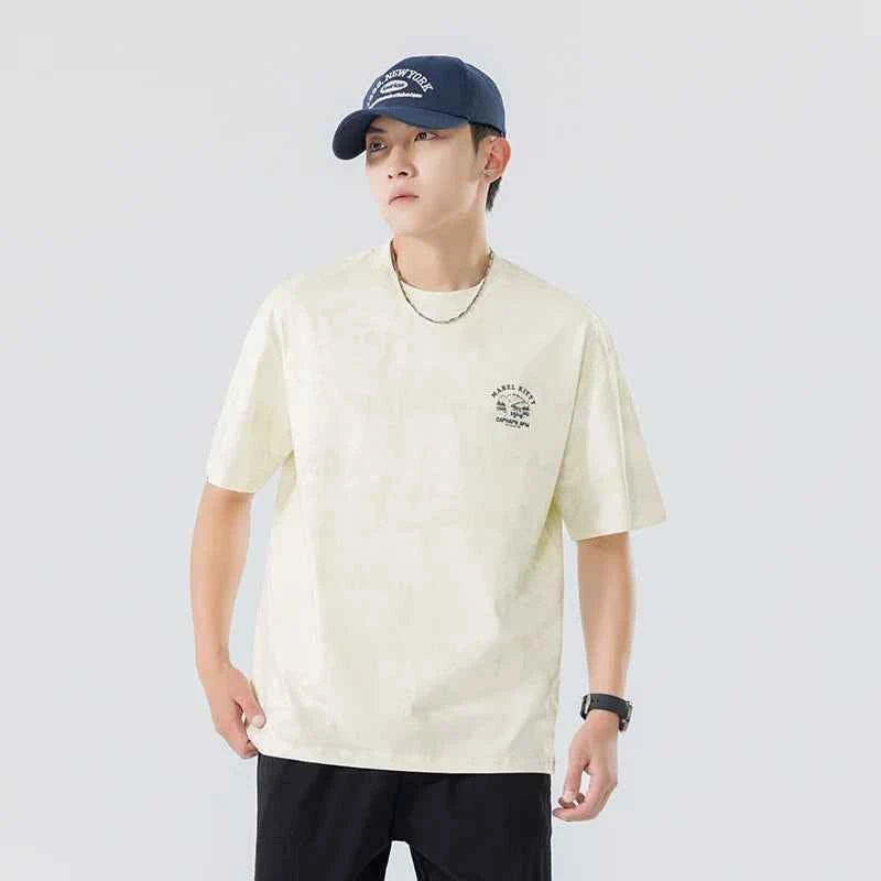 Street Style Fit Trendy Tie Dye Short Sleeve T-Shirt